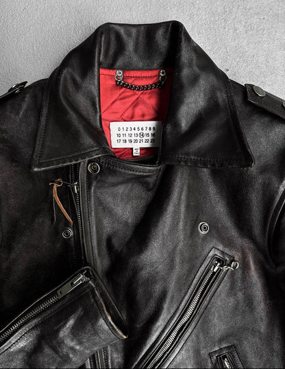 Maison Martin Margiela SS15 Replica ‘1950s Boston’ Leather Perfecto Biker Jacket