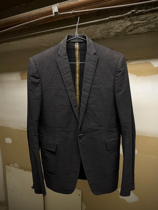 Carol Christian Poell 2010 'GM/2618OOD CORD-PTC/10' Taped Seam Titanium Prosthetic Elbow Overlock Blazer