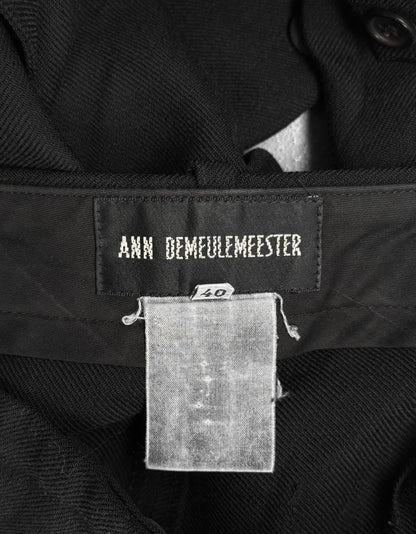 Ann Demeulemeester AW02 Fleece-wool Bondage Cargo Pants
