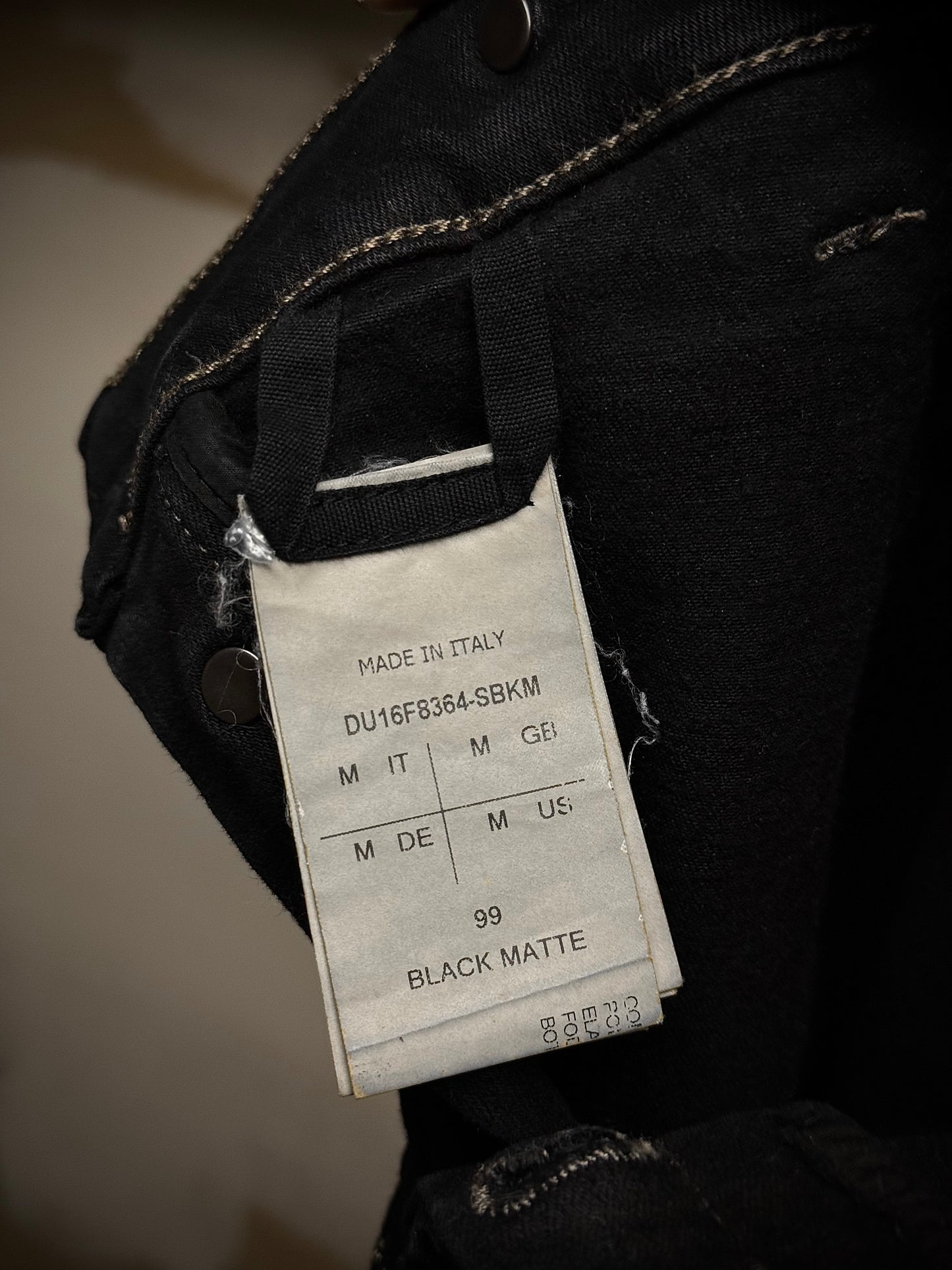 Rick Owens DRKSHDW AW16 "MASTODON" BLACK MATTE Gladiator Kilt Layer Denim