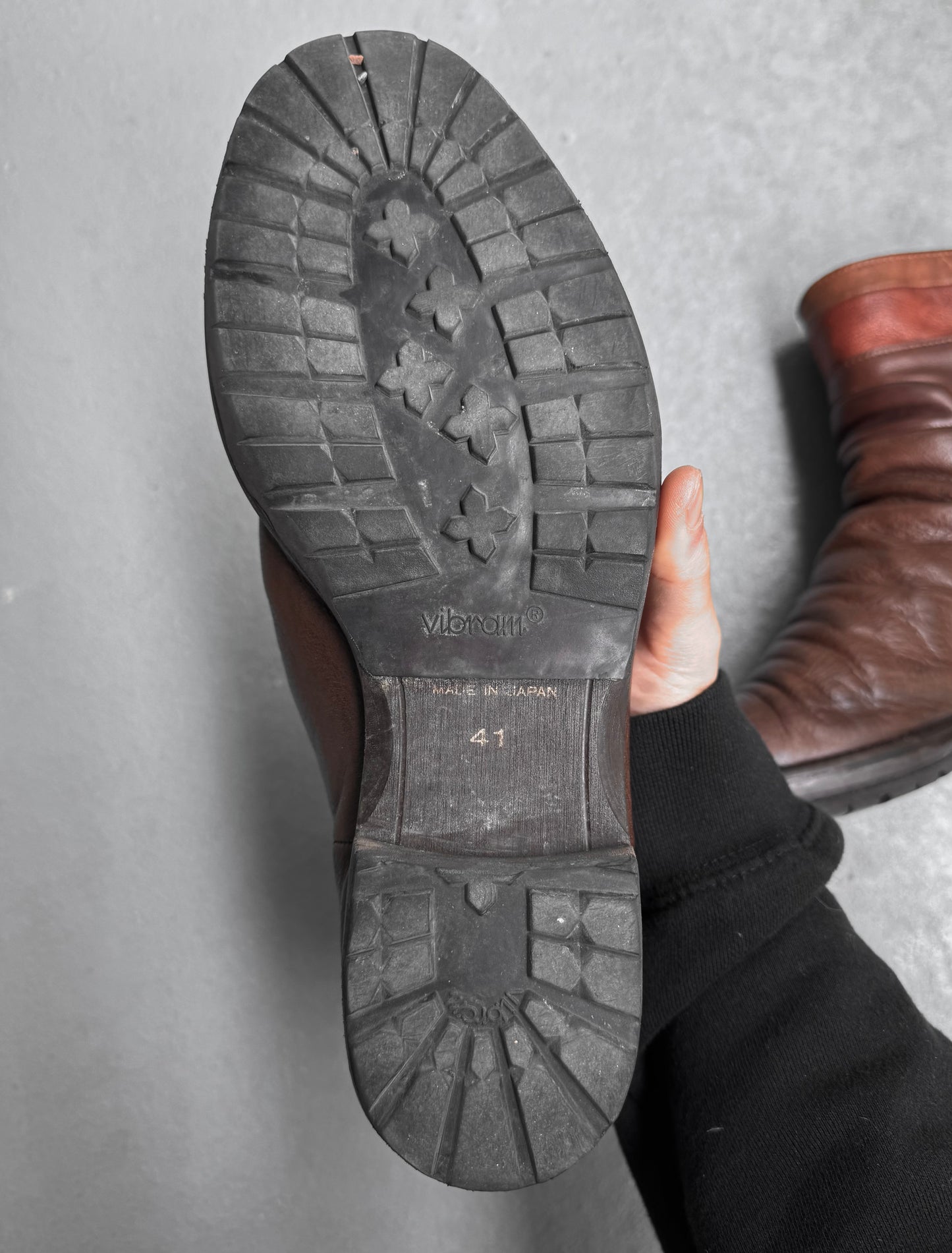 alfredoBANNISTER Early 00s Wrinkle Leather Back-zip Boots