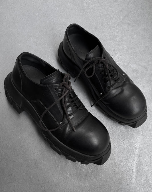 Rick Owens SS24 “LIDO” Bozo Tractor Leather Derbies