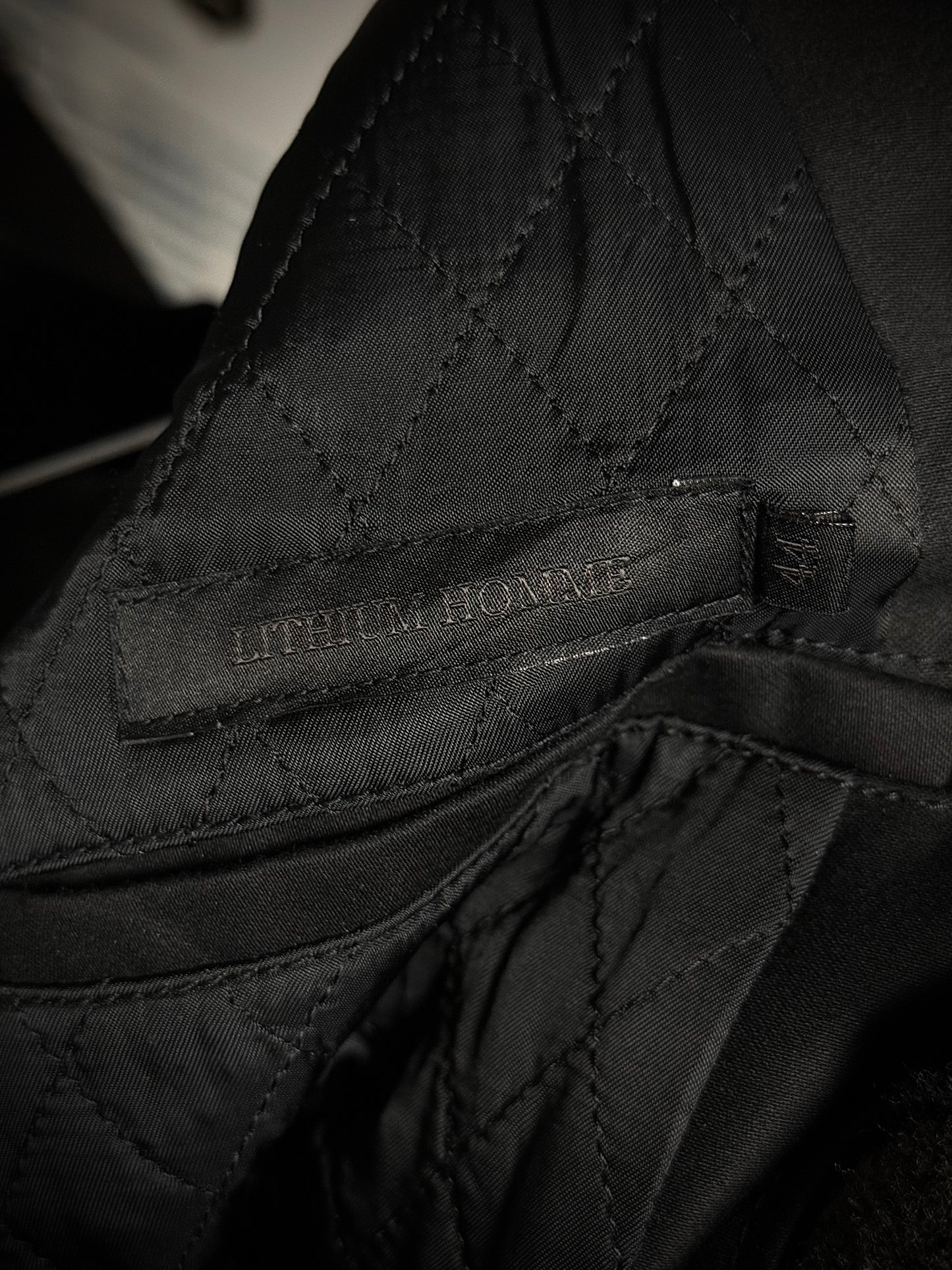 LITHIUM HOMME 2010s Black Cotton Gabardine Field Jacket