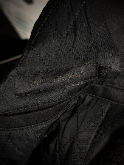 LITHIUM HOMME 2010s Black Cotton Gabardine Field Jacket