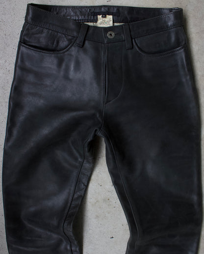 RipVanWinkle 00s Garment-Dyed Horse Leather Bootcut Pants