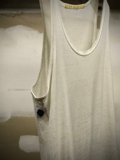 Carol Christian Poell SS05 "Dispossessed" Acid-Treated Flap Tank Top detail | DRIEW GARMENTS