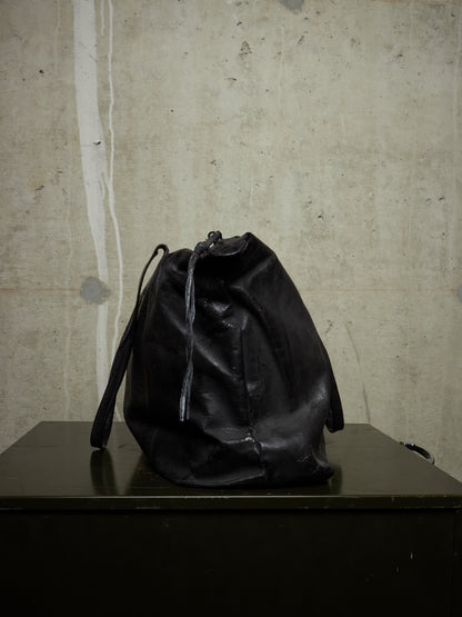Fabio Quaranta 'FQR' Early 00s Hand Painted Leather Tote Bag