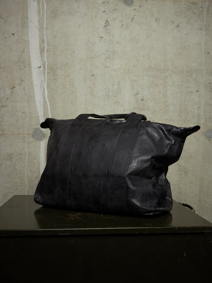 Fabio Quaranta 'FQR' Early 00s Hand Painted Leather Tote Bag
