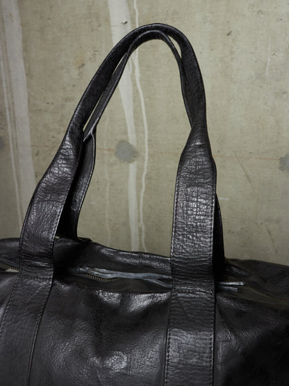 Fabio Quaranta 'FQR' Early 00s Hand Painted Leather Tote Bag