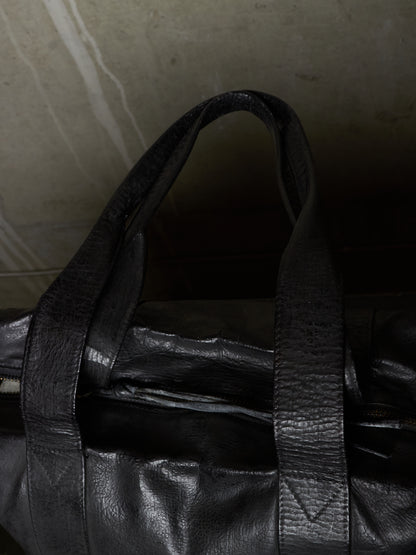 Fabio Quaranta 'FQR' Early 00s Hand Painted Leather Tote Bag