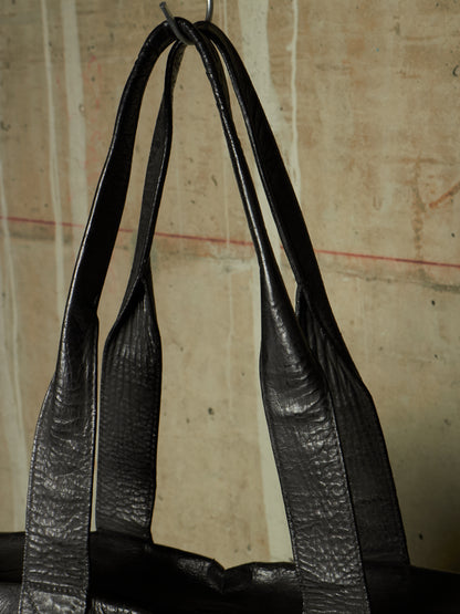 Fabio Quaranta 'FQR' Early 00s Hand Painted Leather Tote Bag
