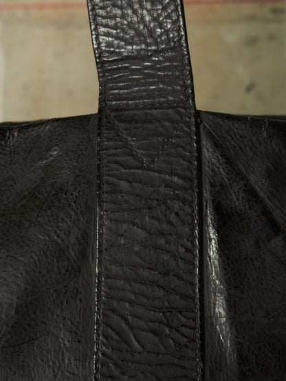 Fabio Quaranta 'FQR' Early 00s Hand Painted Leather Tote Bag