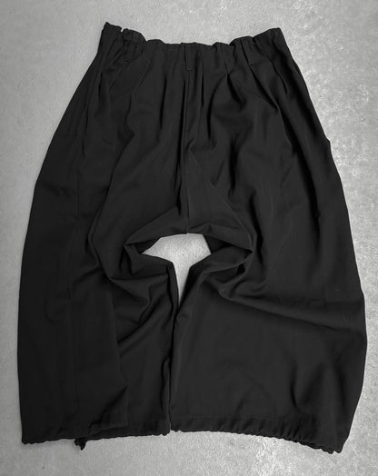 Yohji Yamamoto POUR HOMME AW18 Pleated Drop-crotch Balloon Crop Pants