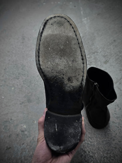 Isamu Katayama "BACKLASH" Side Zip Deerskin Leather boots