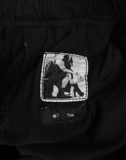 Rick Owens DRKSHDW SS15 “FAUN” Black Lightweight Drop-crotch Pod Shorts