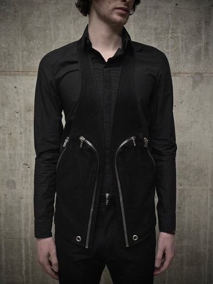 Rick Owens SS24 "LIDO" Cow Leather Bauhaus Vest Bag