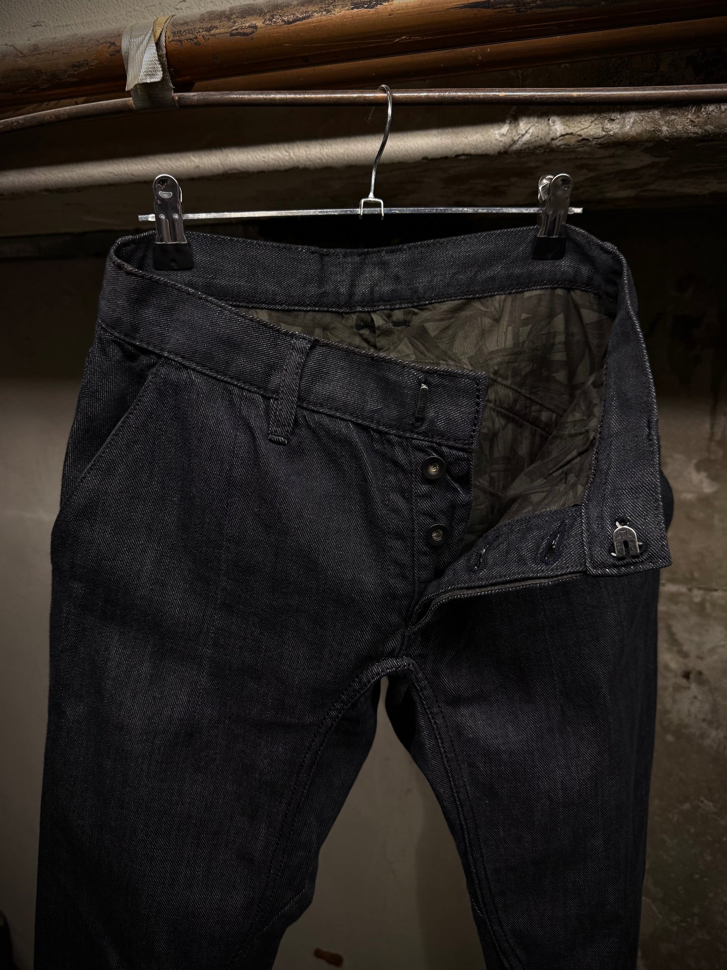 DEVOA 2010s Indigo Chain Seam J-Cut Selvedge Denim detail | DRIEW GARMENTS