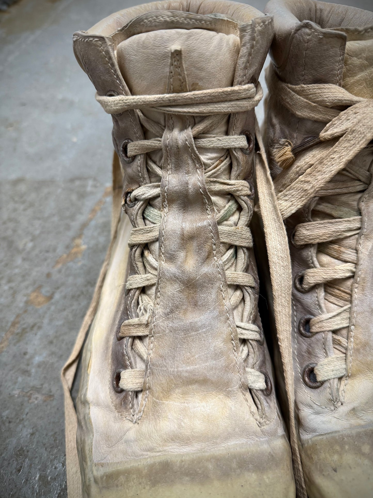 Carol Christian Poell ‘AM/2524 ROOMS-PTC/01’ Object-dyed Kangaroo Leather Drip Sneakers (10) detail | DRIEW GARMENTS