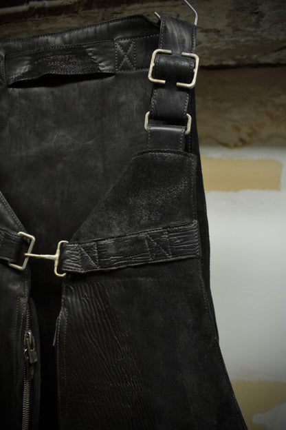 Carol Christian Poell 'AM/2608 CUBS-PTC/010' Object-dyed Horse Culatta Leather Vest Bag detail | DRIEW GARMENTS