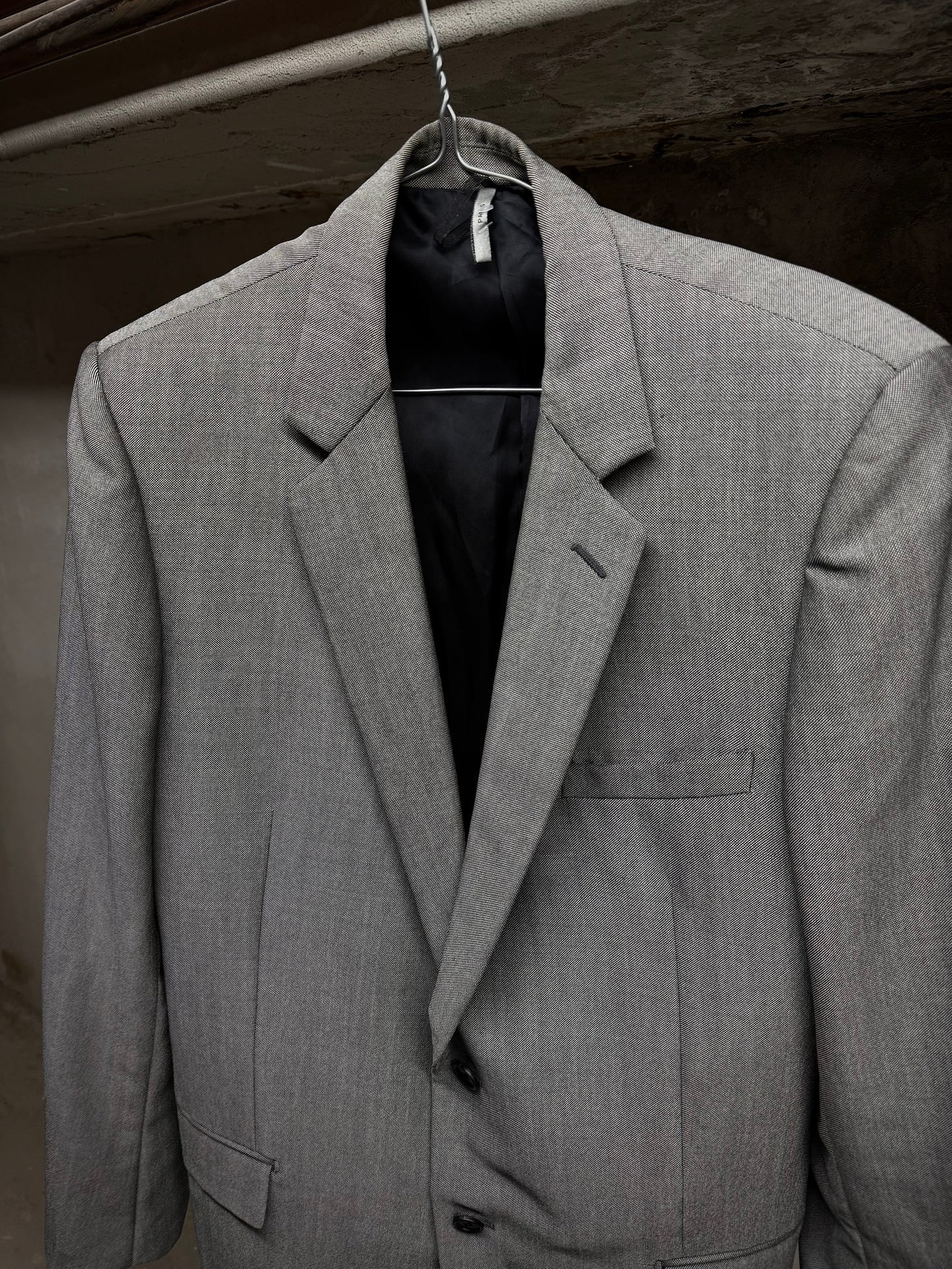 DIOR HOMME by Hedi Slimane AW07 "NAVIGATE" Salt & Pepper Wool Classic Blazer