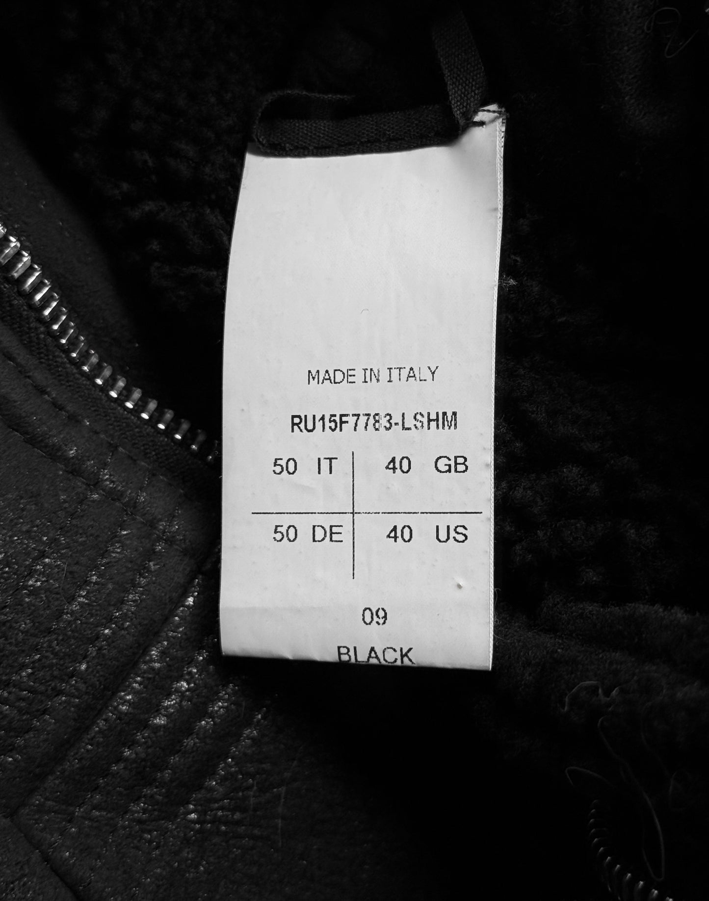 Rick Owens AW15 "SPHINX" Shearling Lamb Leather Geo Jacket