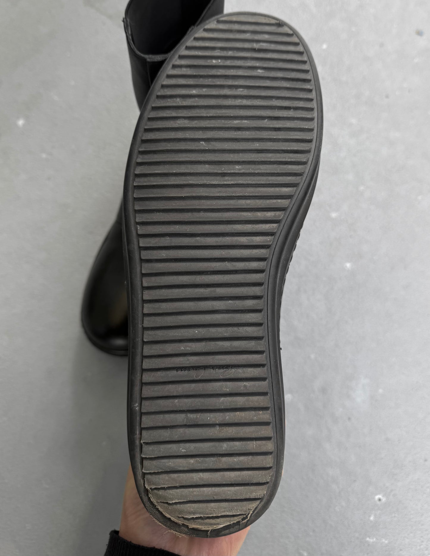Rick Owens AW20 “PERFORMA” Beetle Chelsea Leather Boots