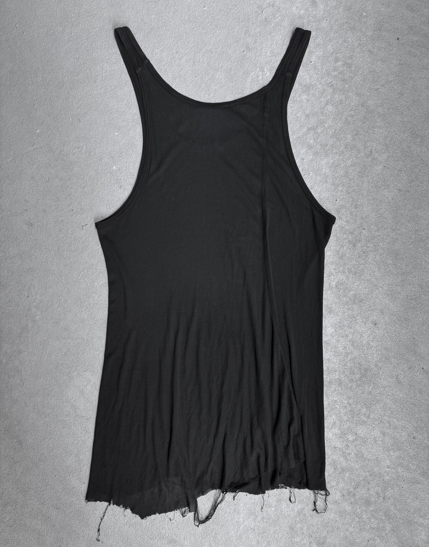 Boris Bidjan Saberi SS16-17 ‘TANK1-F0407F’ Object-dyed Raw Hem Tank Top
