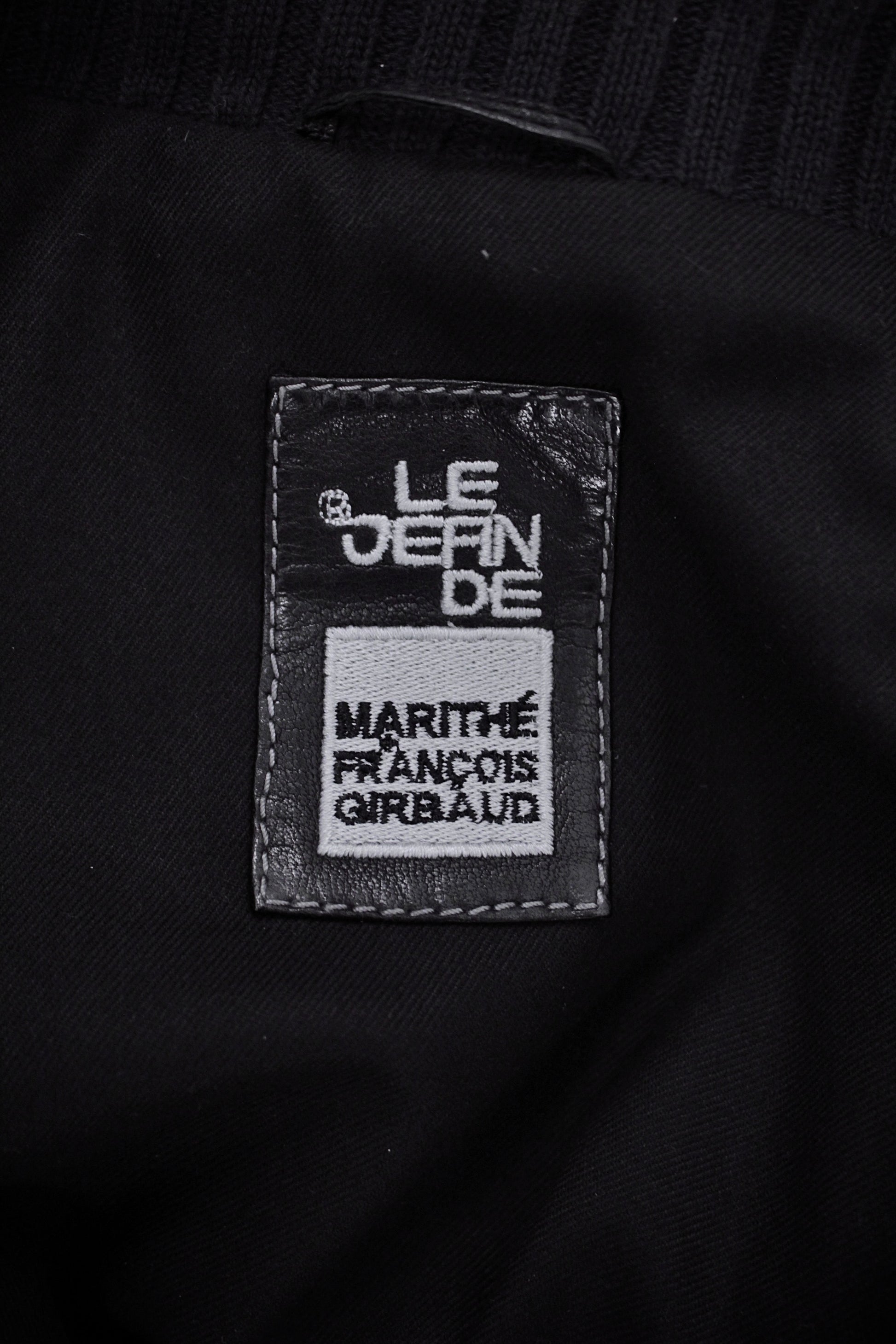 Marithé + François Girbaud Early 00s Embossed Lambskin Leather Rider Jacket detail | DRIEW GARMENTS