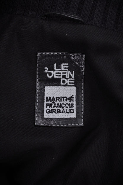 Marithé + François Girbaud Early 00s Embossed Lambskin Leather Rider Jacket detail | DRIEW GARMENTS