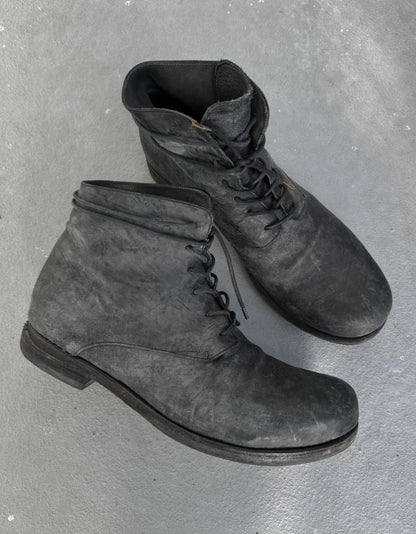 A DICIANNOVEVENTITRE (A1923) Reverse Horse Leather '06' Ankle Boots