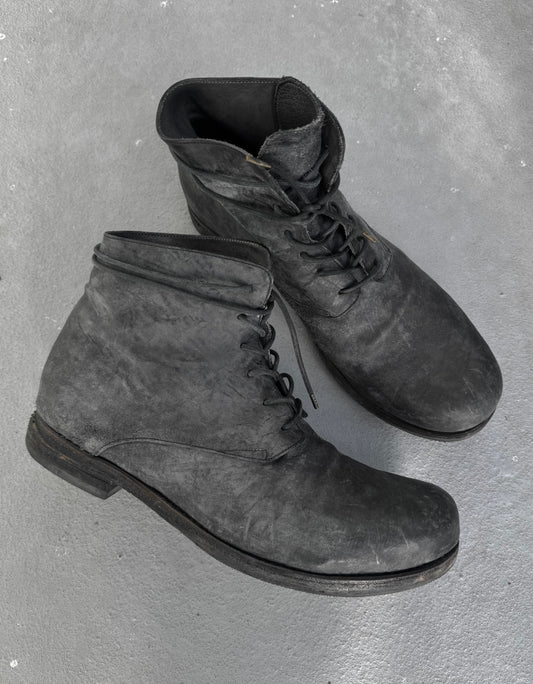 A DICIANNOVEVENTITRE (A1923) Reverse Horse Leather '06' Ankle Boots
