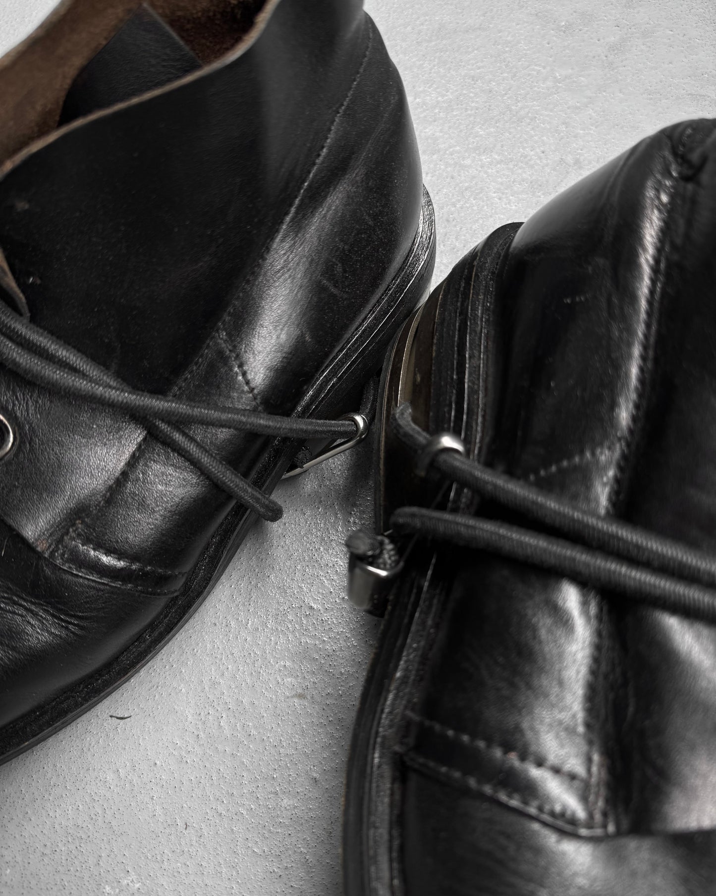 Dirk Bikkembergs AW96 Bungee Metal Heel Leather Derbies