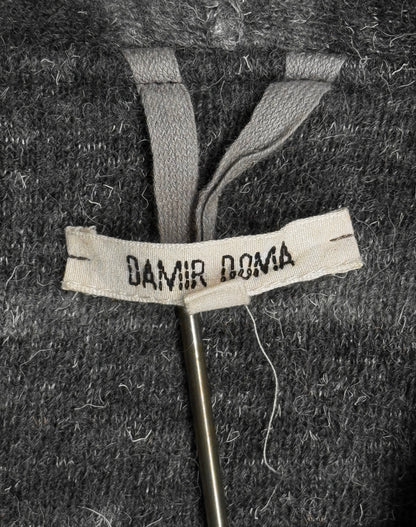 DAMIR DOMA AW10 Stripe Wool Robe Infinity Heavy Coat