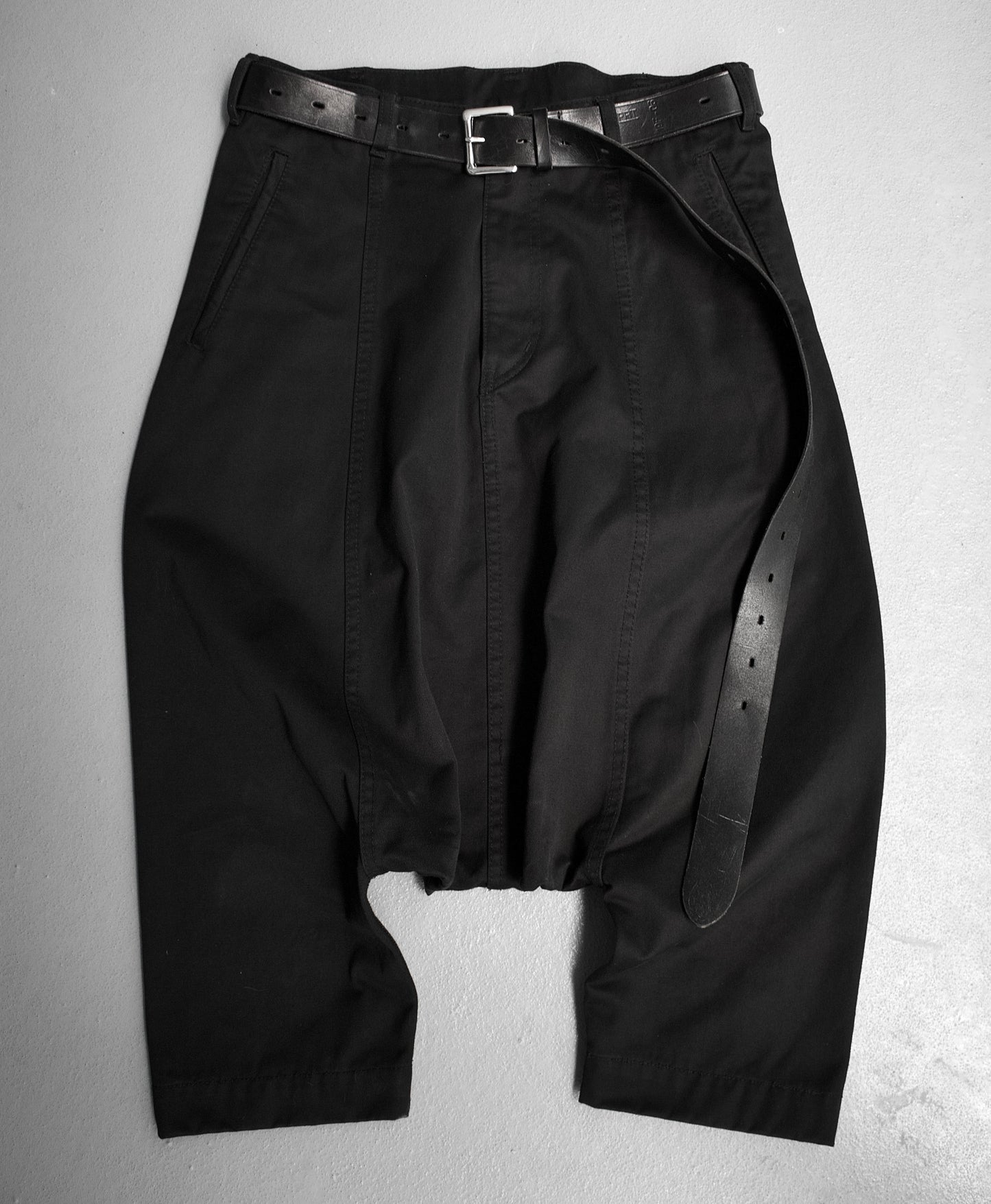 BLACK COMME des GARÇONS AW09 Cropped Drop-Crotch Denim