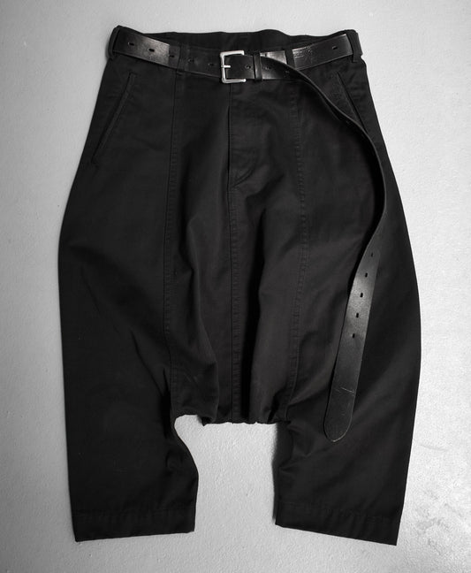 BLACK COMME des GARÇONS AW09 Cropped Drop-Crotch Denim