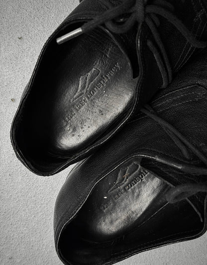 the last conspiracy 'BAUG' Camel Leather Derbies