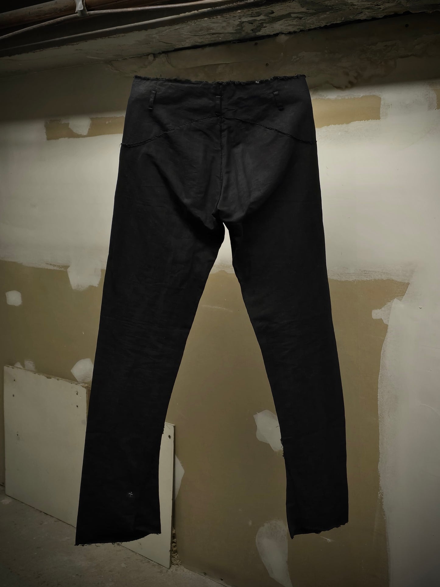 m.a+ by Maurizio Amadei SS13 'P211' Frayed Edge Bootcut Linen Pants