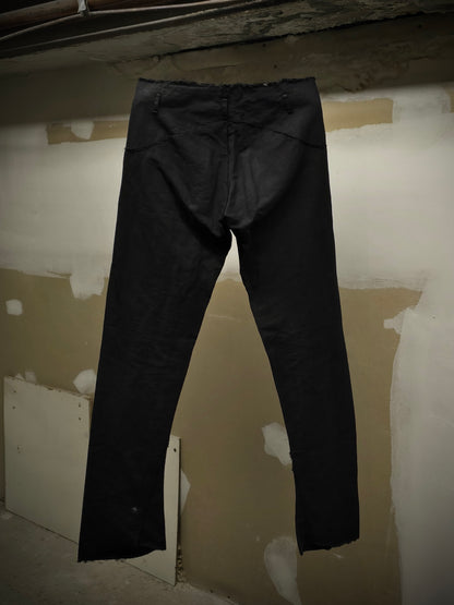 m.a+ by Maurizio Amadei SS13 'P211' Frayed Edge Bootcut Linen Pants