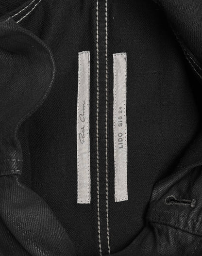 Rick Owens SS24 "LIDO" Jumbo Waxed Denim Worker Jacket