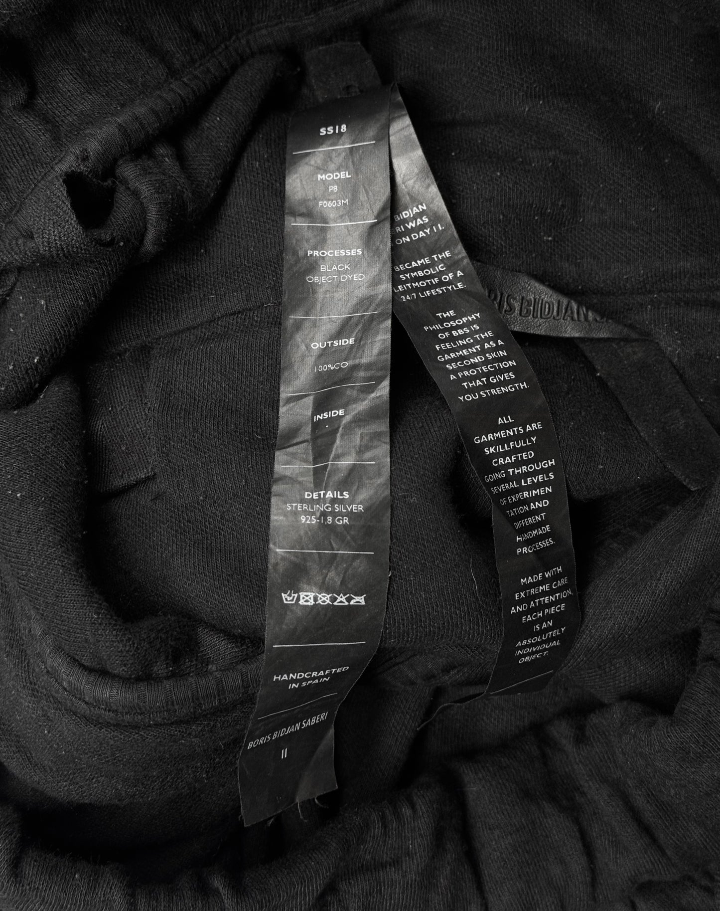 Boris Bidjan Saberi SS18 ‘P8-F0603M’ Object-dyed Adjustable Military Drop-crotch Shorts