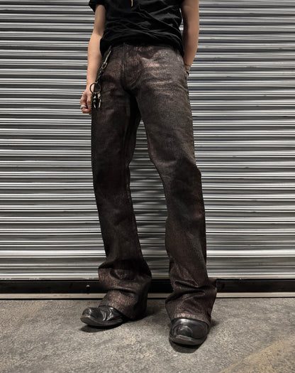 RipVanWinkle Early 00s Rustic Indecresent Flare Bootcut Denim