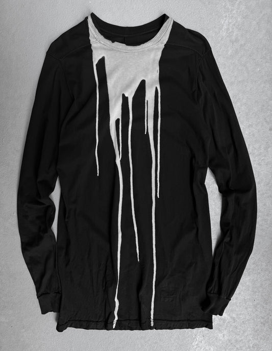Rick Owens DRKSHDW AW16 “MASTODON” Vomit Bleached Crewneck Long-sleeves