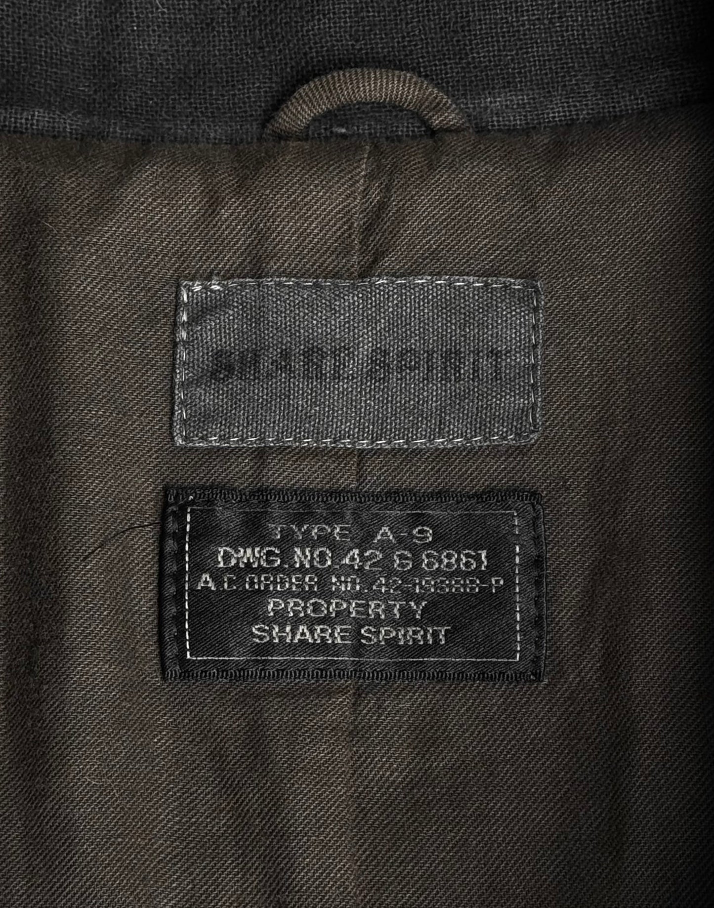 SHARE SPIRIT Early 00s Blistered Waxed Cotton Long Coat