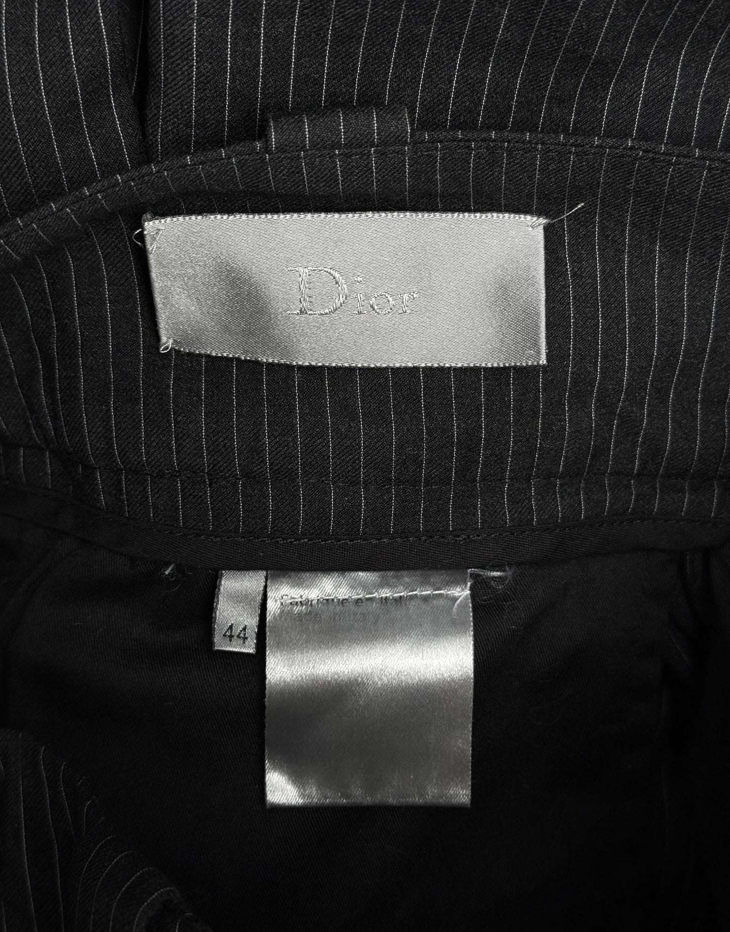 DIOR HOMME AW07 “NAVIGATE” Pleated Pinstriped Sarouel Drop-crotch Trousers