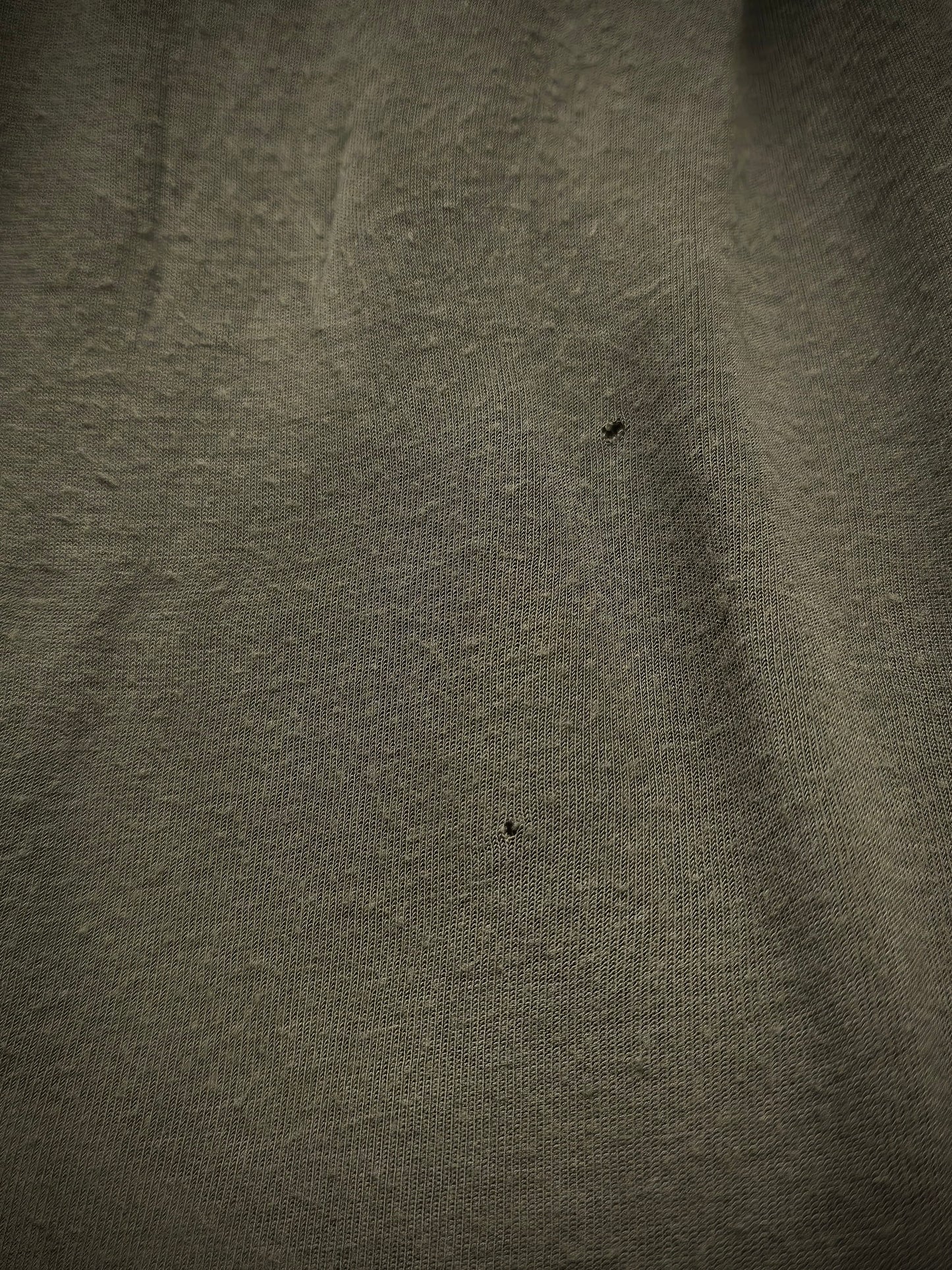 Rick Owens SS16 "CYCLOPS" SAGE Silk Viscose Level T-shirt detail | DRIEW GARMENTS