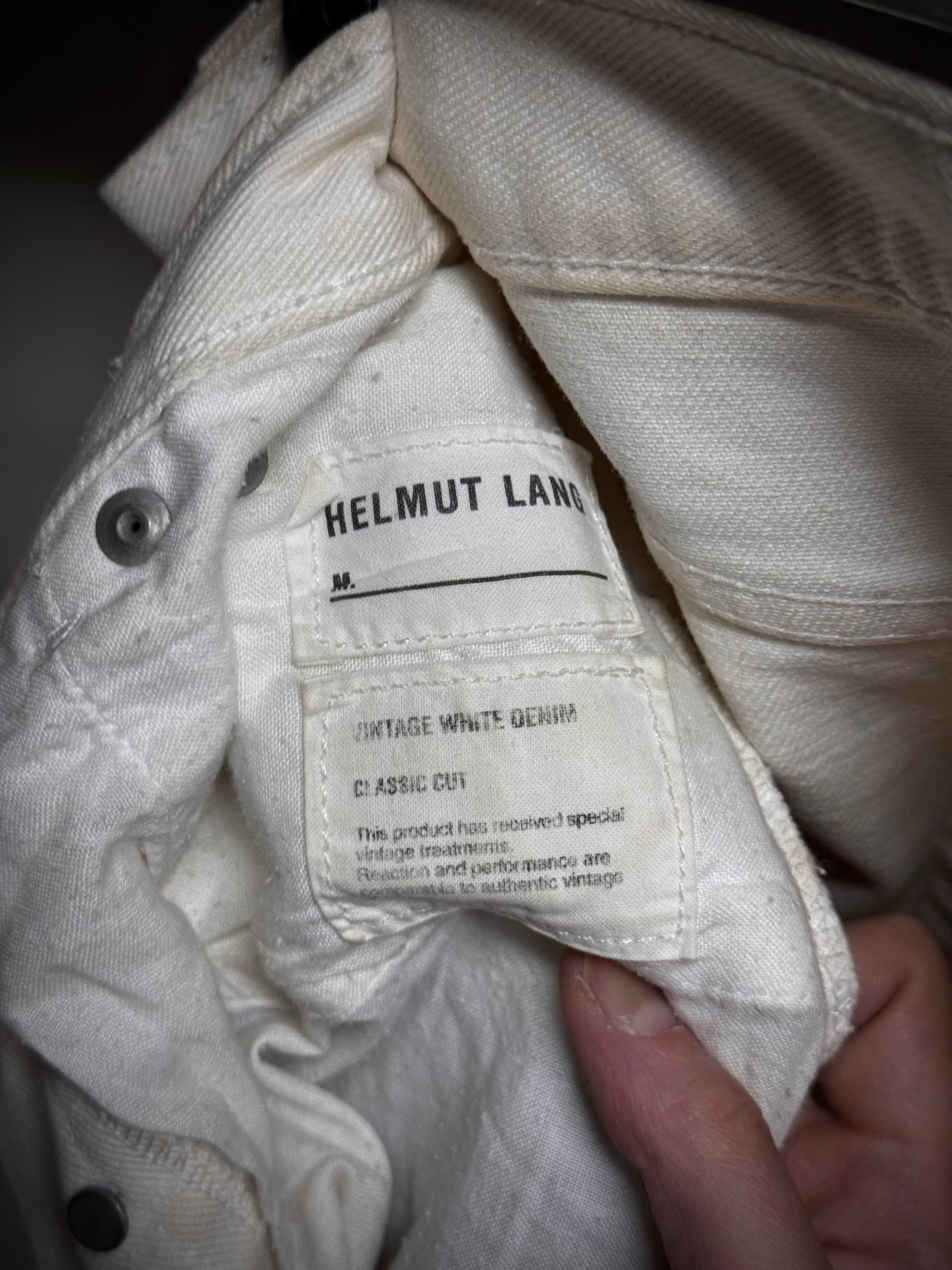 Helmut Lang Y2K White Flare Denim Jeans | Archive Vintage – DRIEW