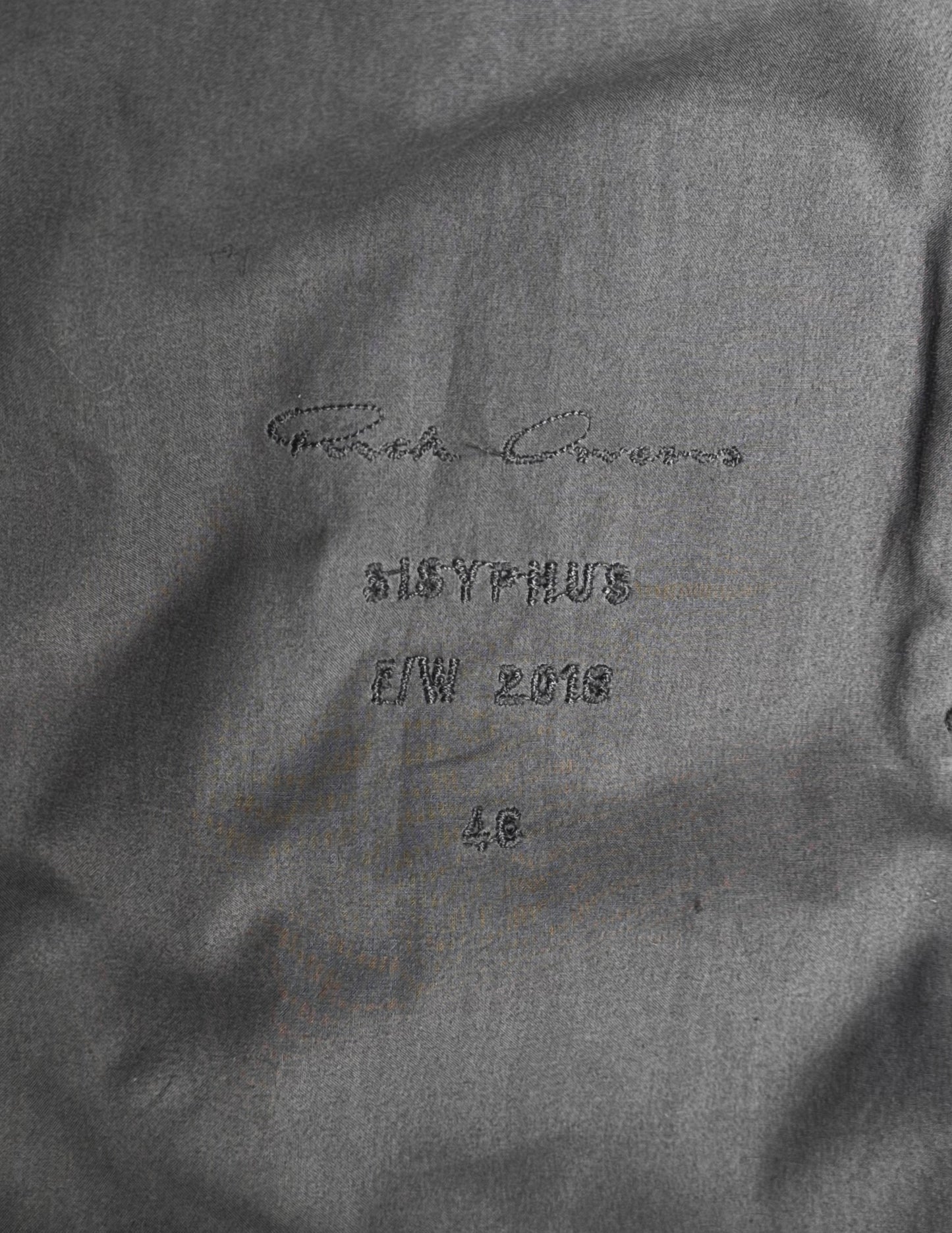 Rick Owens AW18 “SISYPHUS” Blu Cotton Padded MA-1 Bomber Jacket
