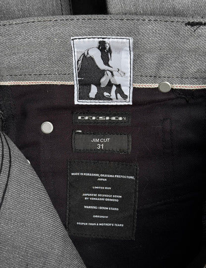 Rick Owens DRKSHDW SS23 “EDFU” 16oz Japanese Raw Selvedge Flare ‘Jim Cut’ Denim
