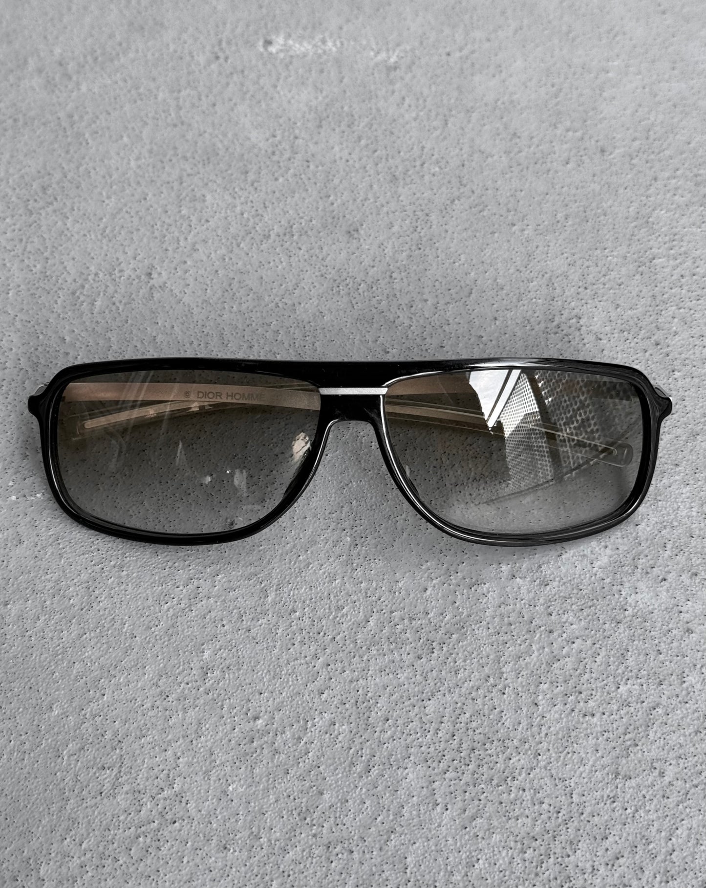 DIOR HOMME by Hedi Slimane AW03 “LUSTER” Silver ‘Black Tie 12/S’ Sunglasses