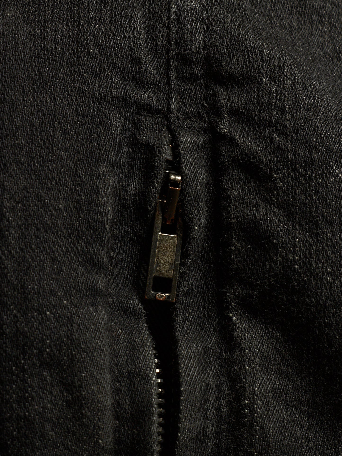 Gareth Pugh AW10-11 Charcoal Grey Back Frayed Skirt Layered Skinny Denim